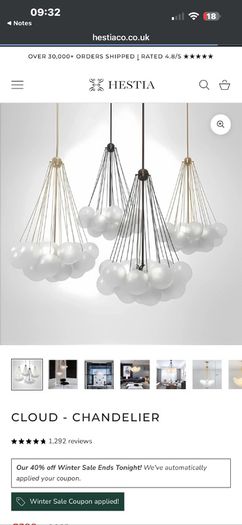 Ceiling Light - Gold