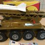 Vintage Tin Toy Joustra Friction Power Rocket Launcher Tank Image 8