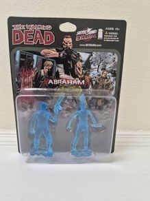 The Walking Dead Abraham & Walker Blue Translucent Mini figure Skybound Exclusive