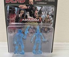The Walking Dead Abraham & Walker Blue Translucent Mini figure Skybound Exclusive