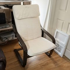 Two IKEA Poang Armchairs (missing bolts and pegs)