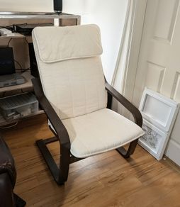 Two IKEA Poang Armchairs (missing bolts and pegs)