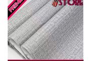 40cmx300cm Faux Grasscloth Peel Stick Wallpaper Fabric Self-Adhesive Wallpaper Stickers Door Sticker Counter Top Grey Liners Wallpaper MULTIPLE SIZES AVAILABLE (FREE SHIPPING)