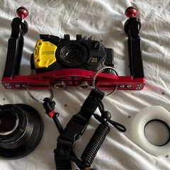 Sea & Sea DX-6G Underwater Camera Set w/ WCL06 Wide Angle Lens & Dual Tray
