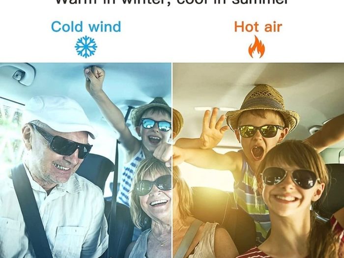 Car Heater Defroster, Portable Heater Anti-Fog 150W 12V Plug in Cigarette Lighter Defroster 2 in 1 Heating/Demister Defroster Electric Vehicle Heater (FREE SHIPPING)