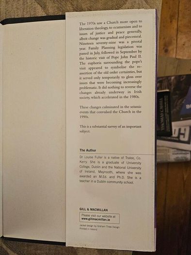 Irish Catholicism Since 1950. The Undoing Of A Culture. By Louise Fuller. First Edition Hardback With Dustjacket In Very Good Condition.  See Photos For Same.