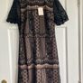 Oasis black lace short sleeved dress size 8 Image 2