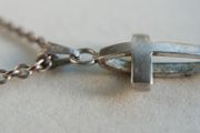 Vintage Sterling Silver 925 Cross Pendant Necklace L-10"  6,85g