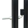 Black Double Door Fence Gate 300 x 175 cm Image 3