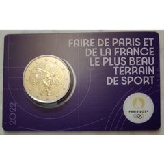 France 2 Euro Base Metals Brilliant Uncirculated Coin 2022 - Olympic Games Paris 2024 - 2 Euro Commemorative Coin