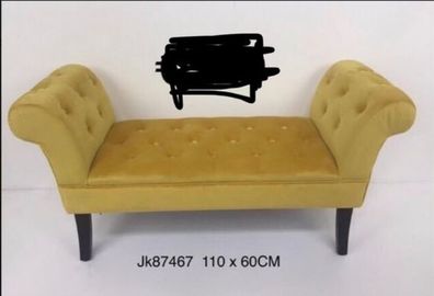 Ochre/Gold Love Seat/bench