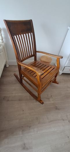wooden rocking chair