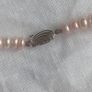 Genuine Noriko cultured pearl & rose quartz necklace with sterling silver clasp Image 6