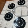 Olympic Hex Shrug Deadlift Bar, Full Set Olympic Bumper Weight Plates + Weight Belt! Image 3