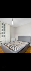 IKEA MALM King Size Bed (180x200) - Grey Stained - Includes 2 Drawers & Slats - Excellent Condition
