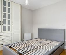 IKEA MALM King Size Bed (180x200) - Grey Stained - Includes 2 Drawers & Slats - Excellent Condition