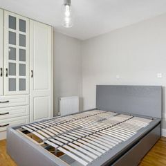 IKEA MALM King Size Bed (180x200) - Grey Stained - Includes 2 Drawers & Slats - Excellent Condition
