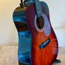 HONDO H124E Amber Sunburst MIK c.1980s Semi Acoustic Image 3