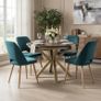 Jupiter X Frame Loft Extendable Dining Table  from 100-140 Image 5