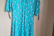 NEW - Lindy bop turquoise puffin dress UK 10-12