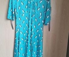 NEW - Lindy bop turquoise puffin dress UK 10-12