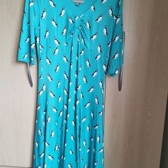 NEW - Lindy bop turquoise puffin dress UK 10-12