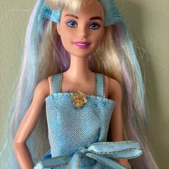 Barbie, Extra long Hair in Blue Dress