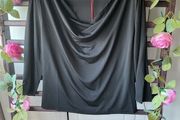top Bnwt cowl draped neckline top baloot size 12