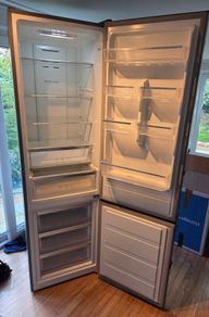 Large Belling Fridge Freezer - Chrome