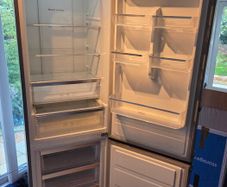 Large Belling Fridge Freezer - Chrome