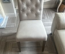 linen dining chairs