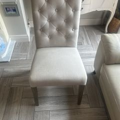 linen dining chairs