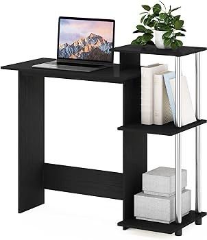 NEW SALE | Efficient Home Laptop Notebook Computer Desk, Study Desk, Writing Desk, Dark Walnut