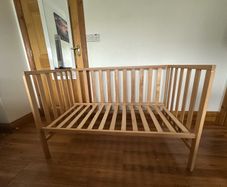 wooden cot