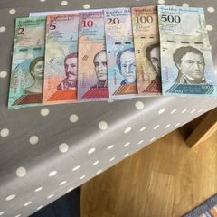 6 uncirculated Banknotes from Venezuela