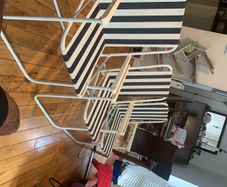 Beautiful European style Beach Chairs set of three