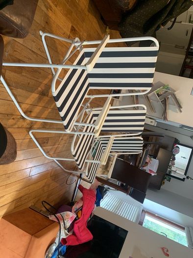 Beautiful European style Beach Chairs set of three