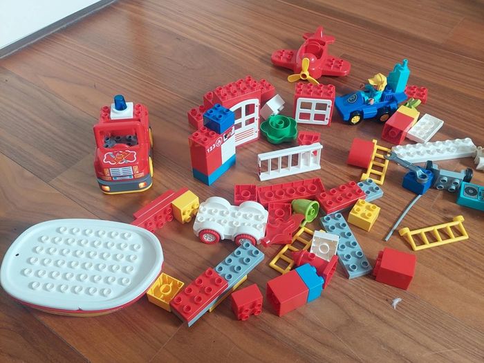 Lego Duplo collection with fire engine