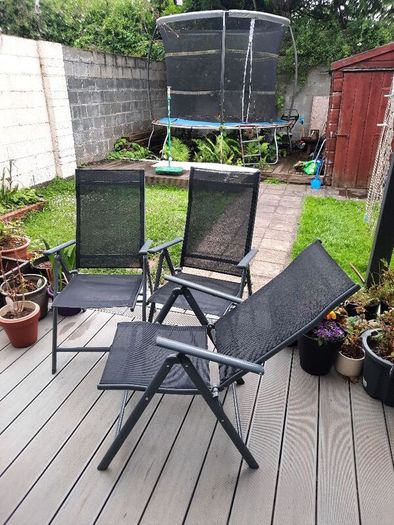 Garden chairs x 3