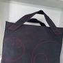 Shiseido Tote Carry Bag- Brand Shiseido. Black Heavy Canvas Cotton handbag With Red Stitching. Immaculate. Unused. Image 2