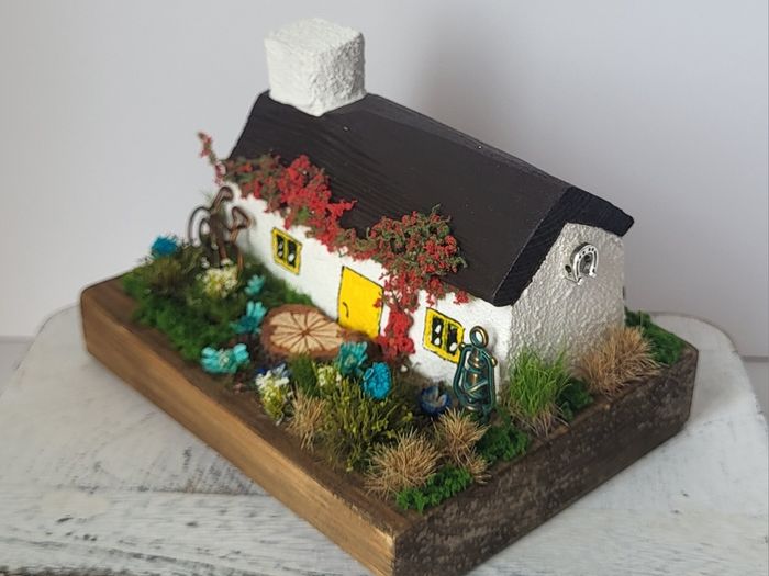 Handcrafted tiny wooden cottage