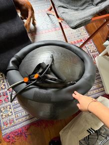 Swiss ball and workout equipment