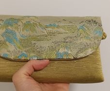 Green Embroidery Purse