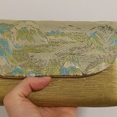 Green Embroidery Purse