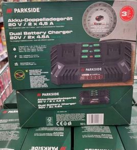 Parkside Performance 2 Port 4.5A X20V Dual Fast Charger.