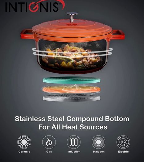 Dishes with lids oven proof ticker than cast iron pot hob to oven casserole dishes large 24CM (FREE POSTAGE)