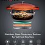 Dishes with lids oven proof ticker than cast iron pot hob to oven casserole dishes large 24CM (FREE POSTAGE) Image 5