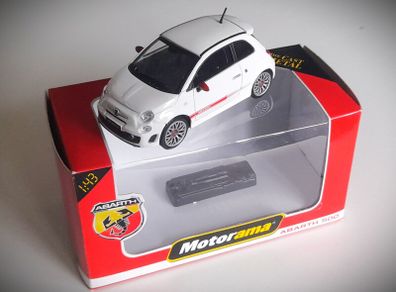 Diecast Model Abarth 500 2008 White - Collectable Motorama 1:43