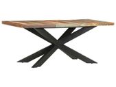 Dining Table 180x90x76 cm Solid Reclaimed Wood