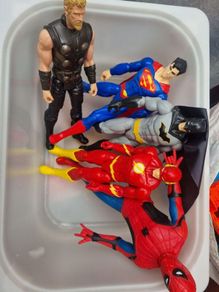 Superhero Toy Figure Spiderman, Batman, iron man sets